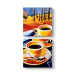 Çay Zamanı Tablosu 60 x 123-2 Parçalı
