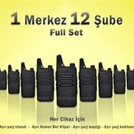 Çaycı Telsizi 1 Merkez 12 Şube Full Set