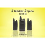 Çaycı Telsizi 1 Merkez 2 Şube Full Set