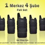 Çaycı Telsizi 1 Merkez 4 Şube Full Set