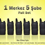 Çaycı Telsizi 1 Merkez 5 Şube Full Set