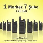 Çaycı Telsizi 1 Merkez 7 Şube Full Set