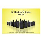 Çaycı Telsizi 1 Merkez 9 Şube Kulaklık Hediyeli Full Set
