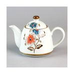 Çaydanlık 520ML Ceramic Blue and White Underglaze Color Hand-painted Flower Pattern Teapot Coffee Pot Household Tea Maker Large Capacity Çay makinesi