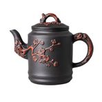 Çaydanlık 550ML China Yixing Purple Sand Pot Stainless Steel Filter Tea Pot Large Capacity Flower Tea Single Pot Household Tea Maker Çay makinesi
