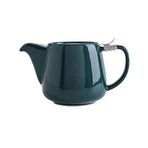 Çaydanlık 580ML Tea Sets Porcelain Teapot Colorful Handcrafted Tea Pot Stainless Steel Lid Extra-Fine Infuser to Brew Loose Leaf Tea Çay makinesi (Color : Green)