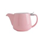 Çaydanlık 580ML Tea Sets Porcelain Teapot Colorful Handcrafted Tea Pot Stainless Steel Lid Extra-Fine Infuser to Brew Loose Leaf Tea Çay makinesi (Color : Pink)