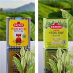 Çaykur Bergamotlu Serisi Teneke Ambalaj 1 Adet Tomurcuk 125 gr Earl Grey Siyah Dökme Çay 1 Adet Burcum Yeşil Çay 100 gr Bergamot Aromalı (Earl Grey'in Yeşil Hali)