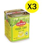 Çaykur Burcum Yeşil Çay 100 gr x 3 Adet Doğal Yaprak Aromalı Kaliteli Çay Türkiye Menşeli