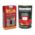 Çaykur Tiryaki Çay 1 kg + Demko Domates Salçası Teneke 4,3 kg - 5 kg