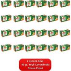 Çaykur Yeşil Çay Süzen Poşet (Elmalı) 40 Gr. 24'lü Koli