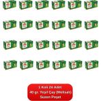 Çaykur Yeşil Çay Süzen Poşet (Melisalı) 40 Gr. 24'lü Koli