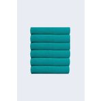 Caymoon 6 Adet 50x90cm Spor, Fitness, Kuaför, Berber Havlusu Leke Tutmayan, Antibakteriyel Toptan Havlu 6'lı