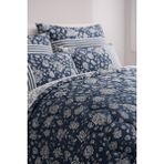 Cayprus Tek Kişilik Kapitone Dolgulu Pike 4 Mevsim Petek Dsn |yastık Kılıfı Hediye| 160X230CM - Lacivert - Beyaz