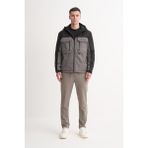 Cazador 13270 Siyah Erkek Çift Renkli Mikro Mont - 2XL