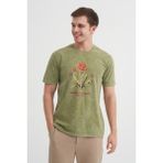 Cazador 4046 Erkek Bisiklet Yaka T-Shirt - Haki - M