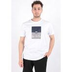 Cazador 4076 Erkek Bisiklet Yaka T-Shirt - Beyaz