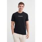 Cazador 4187 Erkek Bisiklet Yaka T-Shirt - Siyah - M