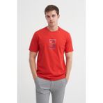 Cazador 4188 Erkek Bisiklet Yaka T-Shirt - Kırmızı