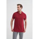 Cazador 4613 Erkek Batal Polo Yaka Pike T-Shirt - Bordo - 3XL