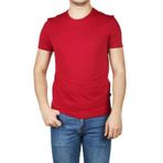 Cazador B.yaka K.kol Basic Erkek T-Shirt 4618 Bordo