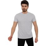 Cazador Bisiklet Yaka Basic Erkek T-Shirt 24YCEEO04140 - Kar - Melanj
