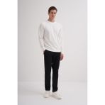 Cazador Caz Bisiklet Yaka Gri Erkek Sweatshirt 51520 - Ekru - XL