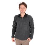 CAZADOR Erkek Fermuarlı Sweatshirt, Antrasit Melanj, M Beden