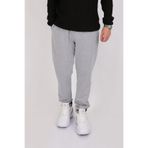 CAZADOR Erkek Slim Fit Eşofman Altı, Gri Melanj, XL