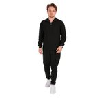 CAZADOR Erkek Slim Fit Yüksek Bel Eşofman Altı, Siyah, L Beden