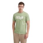 CAZADOR Erkek T-Shirt, Kısa Kollu, Yuvarlak Yaka, Yazı Baskılı, Çok Renkli, 2XL