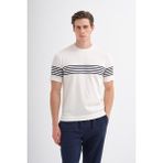 Cazador Erkek Triko T-Shirt 30400 Ekru - Açık Ekru - L