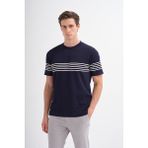 Cazador Erkek Triko T-Shirt 30400 Lacivert - 166-Lacivert - 2XL