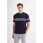 Cazador Erkek Triko T-Shirt 30400 Lacivert - 166-Lacivert - XL