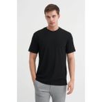 Cazador Regular Fit Dokulu Siyah Erkek T-Shirt 42530 - 5-Siyah - M