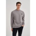Cazador Relax Fit Pamuk Karışımlı Scuba Kumaş Sweatshirt-52480 GRİ M