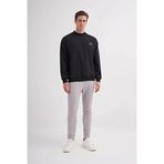Cazador Relax Fit Pamuk Karışımlı Scuba Kumaş Sweatshirt-52480 Siyah L