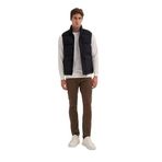 Cazador Shadow Slim Fit Elyaf Dolgulu Crinkle Kumaş Yelek-10260 SİYAH M