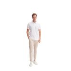 CAZADOR Slim Fit Polo Yaka Likralı Rahat Düz Örme Tişört, XL, 25YCEEO04008, BEYAZ, Erkek