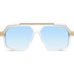 Cazal 8048 (002) 59 | Unisex Şeffaf Güneş Gözlüğü - Altın - Şeffaf