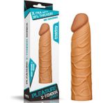 Cazibe Shop X-Large Dolgulu Realistik Penis Kılıfı Uzatmalı Prezervatif Dildo
