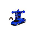CAZİBE Uzaktan Kumandalı Şarjlı Robota Dönüşen Araba - Oyuncak Robota Dönüşen Mavi Araba