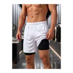 CAZZ SPORTS Cepsiz 2'si 1 Arada GYM-Fitness-Antrenman-Kısa Taytlı Şort- Taytlı Şort Birleşik 2'si 1 Arada