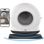 CB002 Kameralı Akıllı Otomatik Kedi Tuvaleti, App ile Uzaktan Kontrol, 72LT Hazne, 7lt Çöp