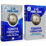 CBA Akademi 2025 MEB AGS Türkiye Coğrafyası Konu Anlatımı ve Soru Bankası Seti 2 Kitap