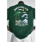 cc collection Brooklyn Baskılı Oversize T-Shirt