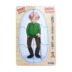 CC Oyuncak CCM01114 Memo Dede-Torun Ahşap Puzzle