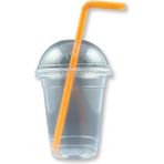 cc Pet Plastik Milkshake Limonata Bardağı Kapaklı 100 Adet