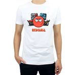 CC STORE Erkek Çocuk Beyaz Red Ball 4 Tıp 1 T-shırt