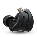 CCA KZ Zax Kulak Monitörü Kulaklıklar 16 Adet 7BA 1DD Hibrid Sürücüler HiFi IEM Kulaklık Yüksek Netlik Metal Oyun Kulakiçi ile 2 Pin Ayrılabilir Kablo